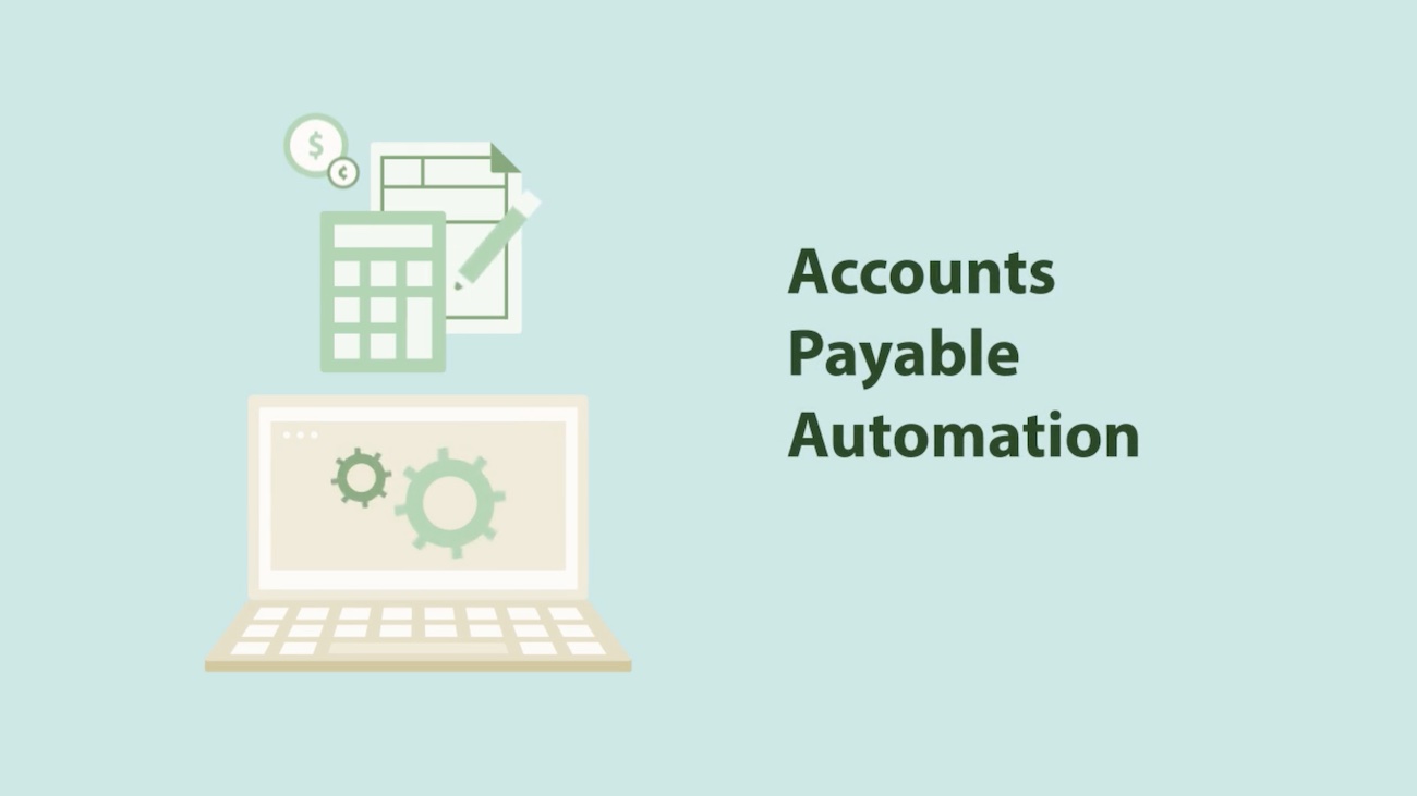 blue banner with accounts payable automation text