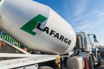 Lafarge tanker truck